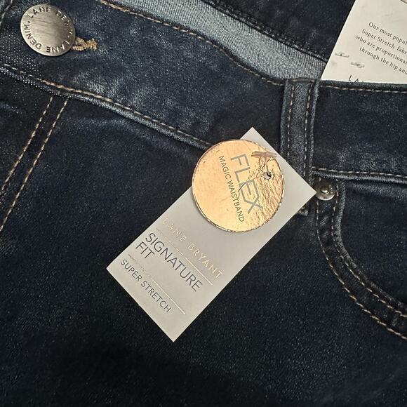 Lane Bryant Jeans Womens 24 Dark Wash Bootcut Mid Rise Signature Super Stretch - Picture 7 of 16